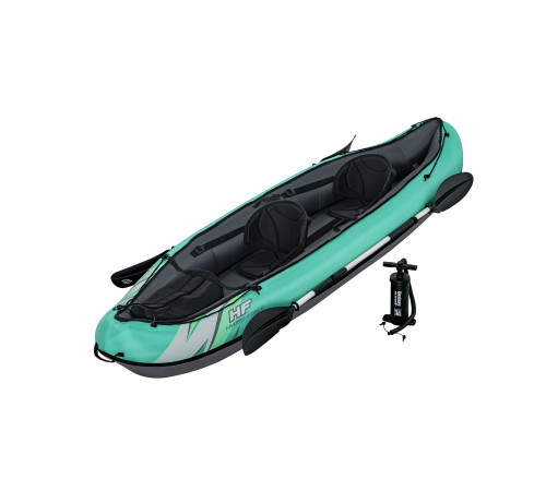 Каяк надувний Bestway Hydro-Force Ventura X2 330 х 86 см, чорно-м'ятний