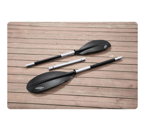 Каяк надувний Bestway Hydro-Force Ventura X2 330 х 86 см, чорно-м'ятний