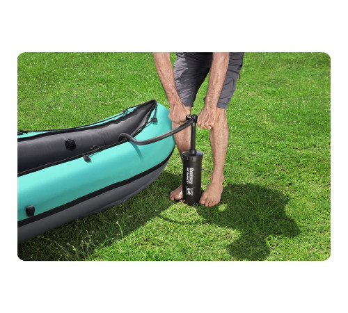 Каяк надувний Bestway Hydro-Force Ventura X2 330 х 86 см, чорно-м'ятний