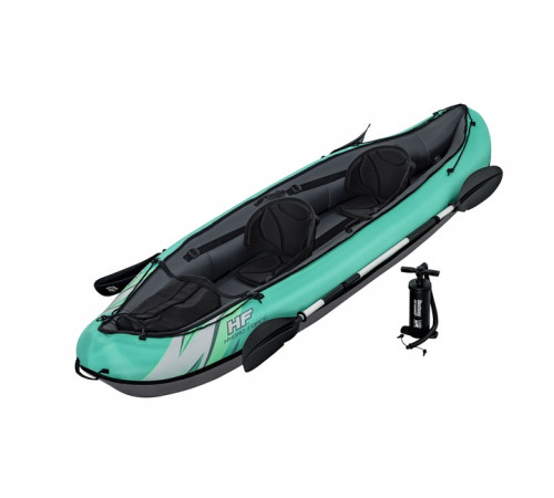 Каяк надувний Bestway Hydro-Force Ventura X2 330 х 86 см, чорно-м'ятний