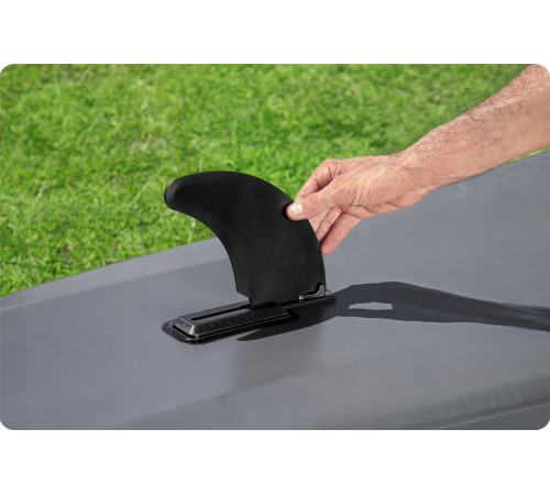 Каяк надувний Bestway Hydro-Force Ventura X2 330 х 86 см, чорно-м'ятний