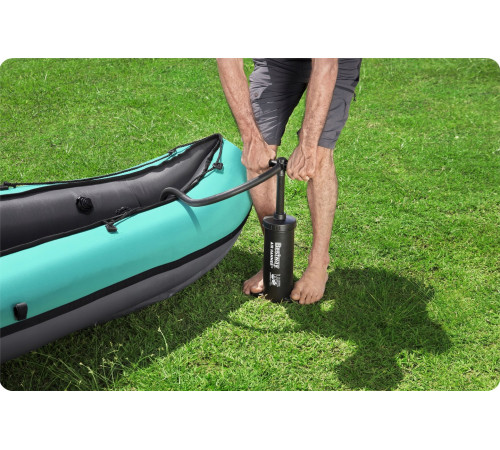 Каяк надувний Bestway Hydro-Force Ventura X2 330 х 86 см, чорно-м'ятний