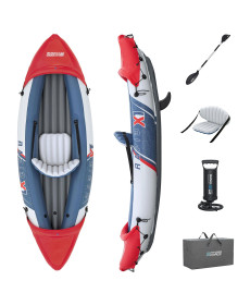Каяк надувний Bestway Hydro-Force Rapid X1 290 x 91 см, синьо-червоний