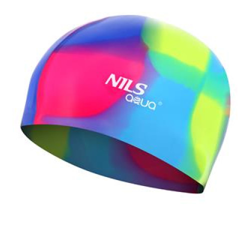 Шапочка для плавання MS53 NILS різнокольоровий Шапочка для плавання MS53 NILS різнокольоровий