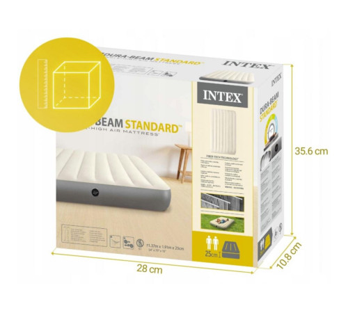 Двомісний надувний матрац INTEX 64102 Двомісний надувний матрац INTEX 64102