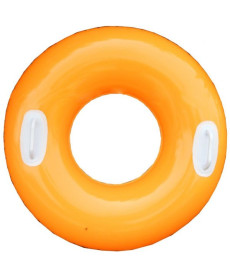 Коло надувне з ручками Intex 59258-orange оранжеве, 76см