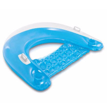 Крісло надувне для плавання Intex 58859-blue синє, 152 x 99 см 