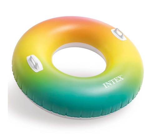 Коло надувне для плавання INTEX 58202 Веселка, 119 см Коло надувне для плавання INTEX 58202 Веселка, 119 см
