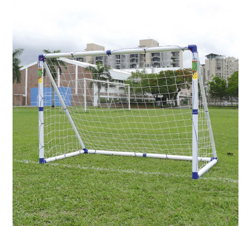 Ворота футбольні Outdoor-Play JC-7180T 183 x 130 х 96 см, біло-сині