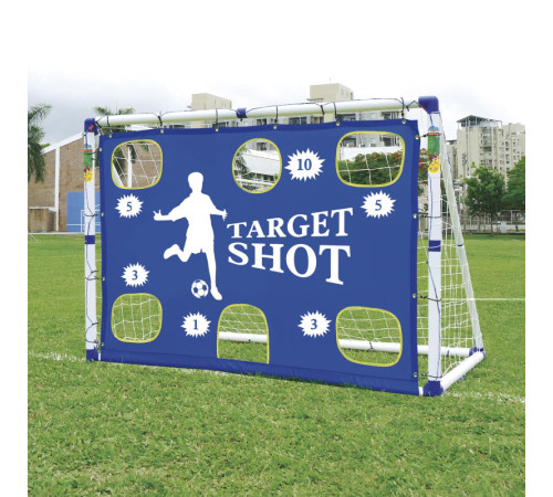 Ворота футбольні Outdoor-Play JC-7180T 183 x 130 х 96 см, біло-сині
