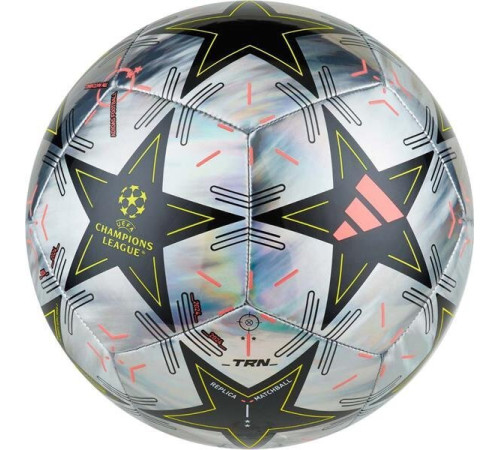 М'яч футбольний Adidas UCL Training Foil IX4068 розмір 3, сіро-чорний