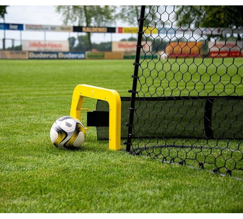 Сітка тренувальна для футболу POWERSHOT FOOTBALL MASTER PLAY 220 см, чорно-жовта