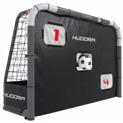 Ворота футбольні HUDORA RoCo 240 х 160 см, сірі
