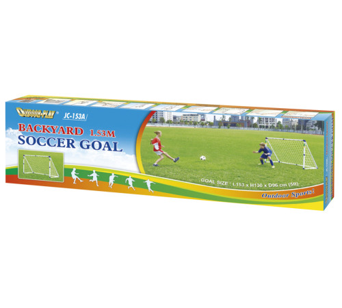 Ворота футбольні Outdoor-Play JC-153A 153 х 130 х 96 см, біло-сині Ворота футбольні Outdoor-Play JC-153A 153 х 130 х 96 см, біло-сині