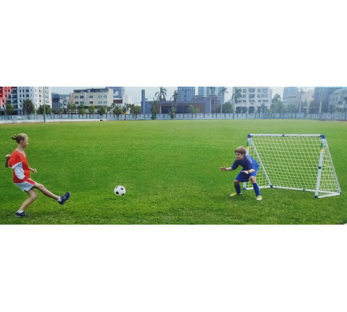 Ворота футбольні Outdoor-Play JC-153A 153 х 130 х 96 см, біло-сині Ворота футбольні Outdoor-Play JC-153A 153 х 130 х 96 см, біло-сині