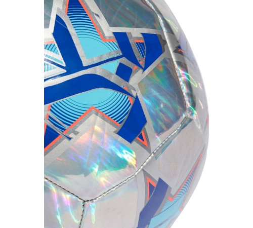 М'яч футбольний Adidas UCL Training 23/24 Foil IA0955 розмір 5, сріблясто-синій М'яч футбольний Adidas UCL Training 23/24 Foil IA0955 розмір 5, сріблясто-синій