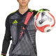 Рукавички воротарські Adidas Copa Club JN5340 р. 10, чорно-зелені