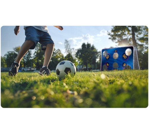 Мішень для футбольних воріт Neo-Sport NS-1474 180 х 120 см, синя