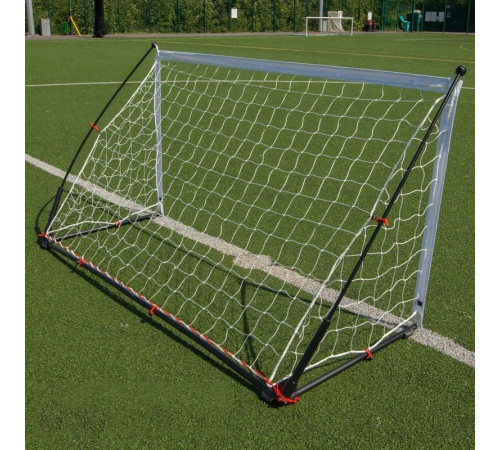 Ворота футбольні Quickplay Kickster Elite 07542 200 х 100 см, чорно-сірі