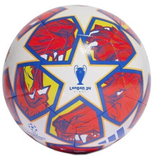 М`яч футбольний Adidas розмір 5, біло-червоний