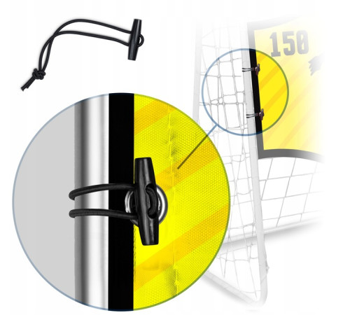 Мішень для футбольних воріт Neo-Sport NS-1477 180 х 120 см, помаранчева