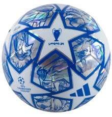 М`яч футбольний Adidas розмір 5, синьо-білий