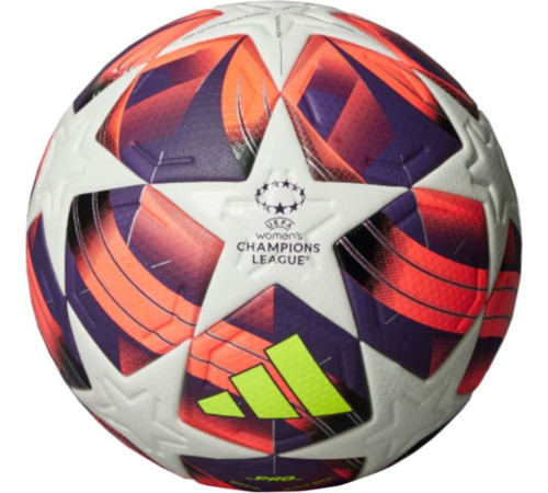 М'яч для футболу Adidas W UCL Pro біло-фіолетово-рожевий IS7437 5 М'яч для футболу Adidas W UCL Pro біло-фіолетово-рожевий IS7437 5