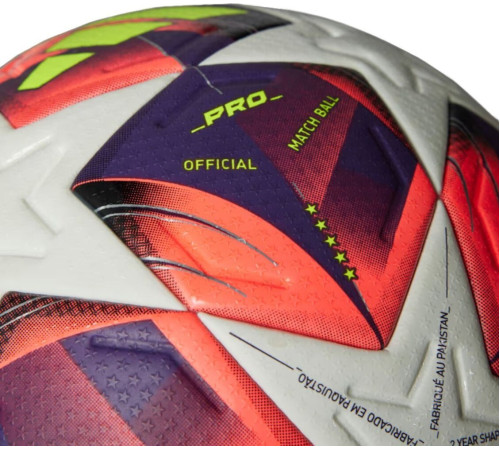 М'яч для футболу Adidas W UCL Pro біло-фіолетово-рожевий IS7437 5 М'яч для футболу Adidas W UCL Pro біло-фіолетово-рожевий IS7437 5