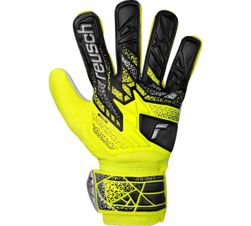 Рукавички воротарські Reusch Attrakt Starter Solid Junior 5572514 2014 р.8, жовто-чорні Рукавички воротарські Reusch Attrakt Starter Solid Junior 5572514 2014 р.8, жовто-чорні