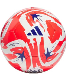 М'яч футбольний Adidas FCWC , розмір 5, біло-червоний