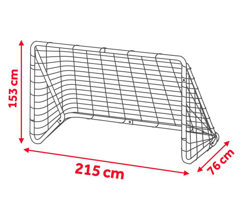 Ворота футбольні великі 215 x 153 x 76 см + мішень для м'ячів