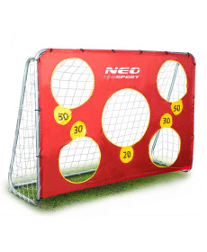 Ворота футбольні Neo-Sport 215 x 153 x 76 см, білі
