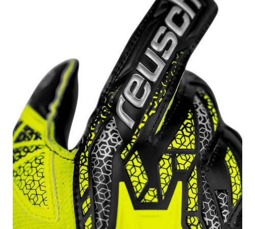 Рукавички воротарські Reusch Attrakt Silver Junior 5572215 2025 р.6, жовто-чорний Рукавички воротарські Reusch Attrakt Silver Junior 5572215 2025 р.6, жовто-чорний