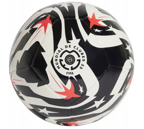 М'яч футбольний Adidas FCWC Club JD3822 розмір 5, чорно-білий