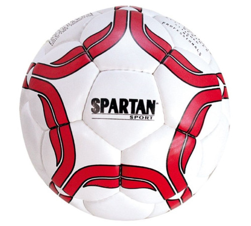М'яч футбольний SPARTAN Club Junior розмір 3, біло-червоний