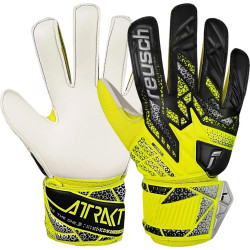 Рукавички воротарські Reusch Attrakt Solid Junior 5572515 2014 р.6,5, жовто-чорні
