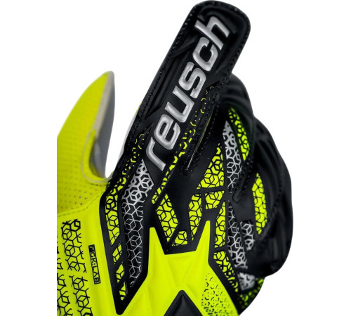 Рукавички воротарські Reusch Attrakt Solid Junior 5572515 2014 р.6,5, жовто-чорні