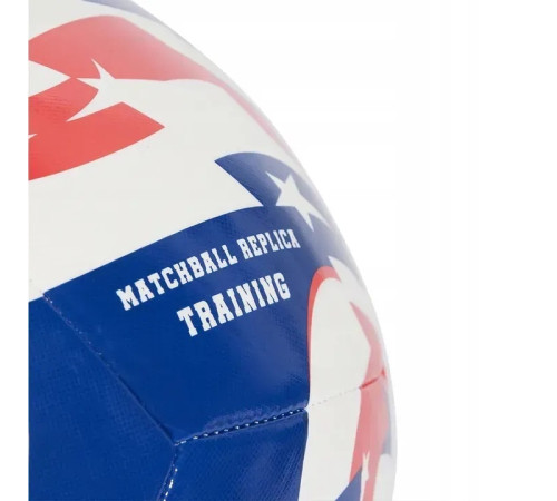 М'яч футбольний Adidas FCWC Training розмір 5, синьо-червоний