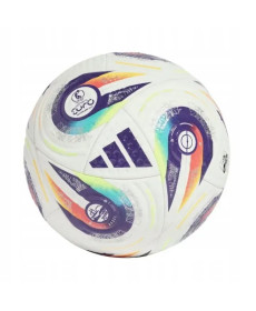 Футбольний м'яч Adidas UEFA Women’s EURO 2025 розмір 5, біло-фіолетовий