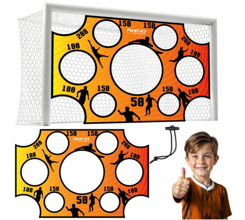 Мішень для футбольних воріт Neo-Sport NS-1479 300 х 200 см, помаранчева
