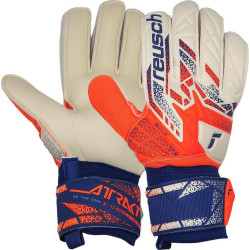 Рукавички воротарські Reusch Attrakt Solid 5570516 2500 р.9, біло-помаранчеві