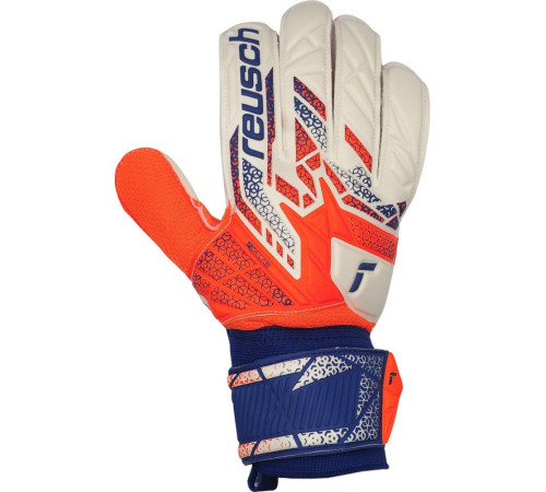 Рукавички воротарські Reusch Attrakt Solid 5570516 2500 р.9, біло-помаранчеві Рукавички воротарські Reusch Attrakt Solid 5570516 2500 р.9, біло-помаранчеві