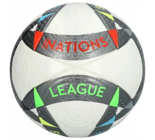 Футбольний м'яч Adidas UEFA PRO 2024 Nations League розмір 5, чорно-білий