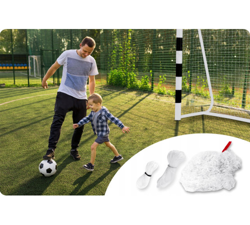 Сітка для воріт Neo‑Sport NS-1480 180 х 120 х 60 см, біла