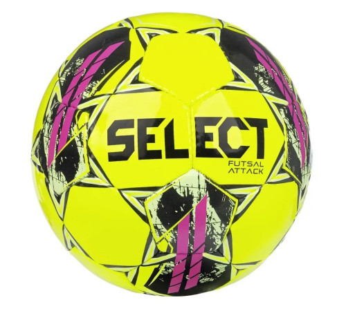 М'яч футзальний Select FUTSAL ATTACK v22 розмір 4, жовто-рожевий
