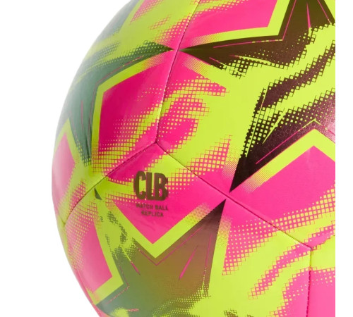 М'яч футбольний Adidas UCL Club 26/27 League Stage KE9760 розмір 5, жовто-рожевий