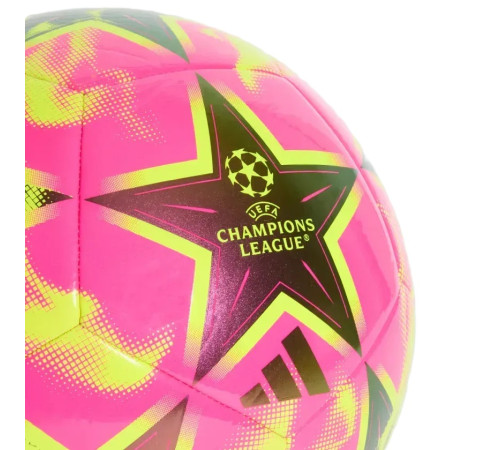 М'яч футбольний Adidas UCL Club 26/27 League Stage KE9760 розмір 5, жовто-рожевий