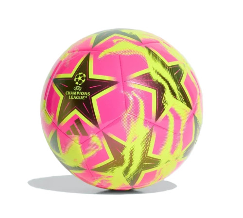 М'яч футбольний Adidas UCL Club 26/27 League Stage KE9760 розмір 5, жовто-рожевий