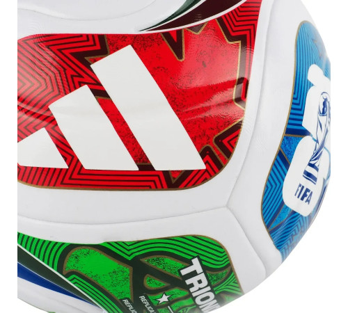 М'яч футбольний Adidas FIFA World Cup 26 Trionda League розмір 5, біло-червоний