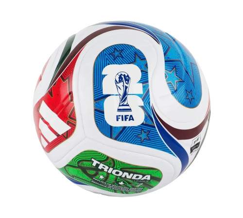 М'яч футбольний Adidas FIFA World Cup 26 Trionda League розмір 5, біло-червоний